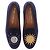 Stubbs & Wootton Mocassini in velluto blu marino sole e luna Blu navy - vista 6