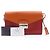 Borsa a spalla 2 in 1 Saffiano BN924K di Prada Rosso Arancione - vista 20