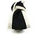Accessorio per capelli con fiocco in seta Coco Mark di Chanel Nero Bianco - vista 2