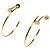 Pendientes de aro Juste un Clou en oro amarillo de 18K de Cartier