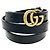 Gucci GG Marmont Damen Ledergürtel Schwarz