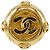 Orecchini rotondi a clip in oro placcato CC dorato di Chanel D'oro - vista 3