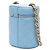 Chanel Mini CC Azul em Couro de Cordeiro Matelassado Vertical Vanity Case Azul claro - vista 2
