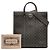 Sacoche Ophidia GG Supreme moyen gris Gucci Marron - vue 12