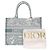 Borsa Tote Dior Book Medium mai usata Christian Dior Bianco Blu chiaro - vista 2