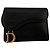 Billetera Compacta Saddle Christian Dior Negro
