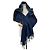 Sciarpa in seta e mohair Orirag di Fendi Blu navy - vista 10