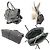 Borsa a Spalla TOD'S D-BOW in Pelle Grigia Marrone - vista 2