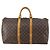 Borsa Keepall Louis Vuitton in tela Monogram 50 Marrone