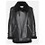 Chaqueta de motorista de cuero negro Velocite de Acne Studios con forro de shearling - vista 2