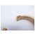 Aurelie Bidermann Clouté Caftan Bangle in Ivory Resin & 18K Gold White - view 6