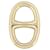 Hermès NEUER HERMES ANKERKETTEN-SCHALRING H601372S FÜR QUADRATEN-SCHAL Golden Metall