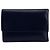Cartera tri-fold de lino Anagram Loewe Negro
