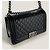 Chanel Boy medio vintage in pelle di agnello nera Nero - vista 2