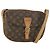 LOUIS VUITTON Monogram Jeune Fille GM Shoulder Bag M51225 LV Auth BA10003