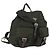 PRADA Backpack Nylon Khaki Silver Auth 165432 Silvery