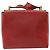 Borsa a Spalla Gancini in Pelle Rossa e Oro Auth 159844 di Salvatore Ferragamo Rosso D'oro - vista 2