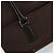 Burberry Bolsa de mão de couro marrom com detalhes em prata Auth ep13146 - vista 10