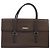 Burberry Bolsa de mão de couro marrom com detalhes em prata Auth ep13146 - vista 13