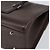 Burberry Bolsa de mão de couro marrom com detalhes em prata Auth ep13146 - vista 15
