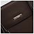 Burberry Bolsa de mão de couro marrom com detalhes em prata Auth ep13146 - vista 17