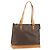 Céline Borsa tote in tela Macadam CELINE in pelle PVC marrone oro Auth 170454 D'oro