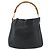 Borsa a Mano in Pelle Gucci Bamboo Nera Oro 001 1014 1638 Auth ep13124 Nero D'oro - vista 2