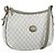 Borsa a Spalla GUCCI GG Plus Supreme PVC Grigio Oro Auth 165221 Marrone D'oro