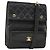 CHANEL Borsa a Spalla Matelassé in Pelle di Agnello Nera Oro CC Auth 159827SAV Nero D'oro