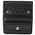 CHANEL Borsa a Spalla Matelassé in Pelle di Agnello Nera Oro CC Auth 159827SAV Nero D'oro - vista 13