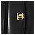 CHANEL Borsa a Spalla Matelassé in Pelle di Agnello Nera Oro CC Auth 159827SAV Nero D'oro - vista 24
