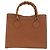 Bolsa de mão em couro Gucci Bamboo marrom dourado 002 2853 02600 Auth bs33066 - vista 2