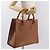 Bolsa de mão em couro Gucci Bamboo marrom dourado 002 2853 02600 Auth bs33066 - vista 21