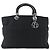 Christian Dior Borsa Lady Dior in nylon nero e argento Auth ep13131 - vista 2