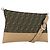 Bolsa de Ombro em Lona Zucca FENDI Preto Marrom Prata Auth SW2121SAM