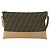Bolsa de Ombro em Lona Zucca FENDI Preto Marrom Prata Auth SW2121SAM - vista 2