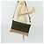 Bolsa de Ombro em Lona Zucca FENDI Preto Marrom Prata Auth SW2121SAM - vista 23