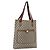 Borsa tote Gucci GG Plus Supreme Web Sherry Line in PVC beige e oro Auth ep13260 D'oro