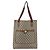 Borsa tote Gucci GG Plus Supreme Web Sherry Line in PVC beige e oro Auth ep13260 D'oro - vista 13