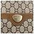Borsa tote Gucci GG Plus Supreme Web Sherry Line in PVC beige e oro Auth ep13260 D'oro - vista 17