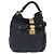 Borsa a Spalla Miu Miu Canvas 2way Blu Navy Oro Auth 168005 D'oro