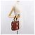 Borsa a mano Salvatore Ferragamo in pelle rossa argento Auth 149839 Rosso - vista 23