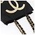 CHANEL COCO Borsa Tote a Catena Nylon Nero Oro CC Auth 165069 D'oro - vista 6