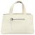 Borsa a mano in pelle bianca e argento Salvatore Ferragamo Auth BA9927 Bianco - vista 13