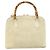 Borsa a mano GUCCI Bamboo Suede 2 vie Beige Oro 000 2865 0290 Auth ep13200 D'oro - vista 2