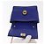 Borsa a Spalla Vala Chain in Pelle Blu Oro Auth 163452 di Salvatore Ferragamo D'oro - vista 10