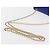 Borsa a Spalla Vala Chain in Pelle Blu Oro Auth 163452 di Salvatore Ferragamo D'oro - vista 7