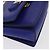 Borsa a Spalla Vala Chain in Pelle Blu Oro Auth 163452 di Salvatore Ferragamo D'oro - vista 9