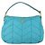 Borsa a Spalla PRADA Nylon Blu Oro Auth 169057V D'oro - vista 13