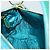 Borsa a Spalla PRADA Nylon Blu Oro Auth 169057V D'oro - vista 21